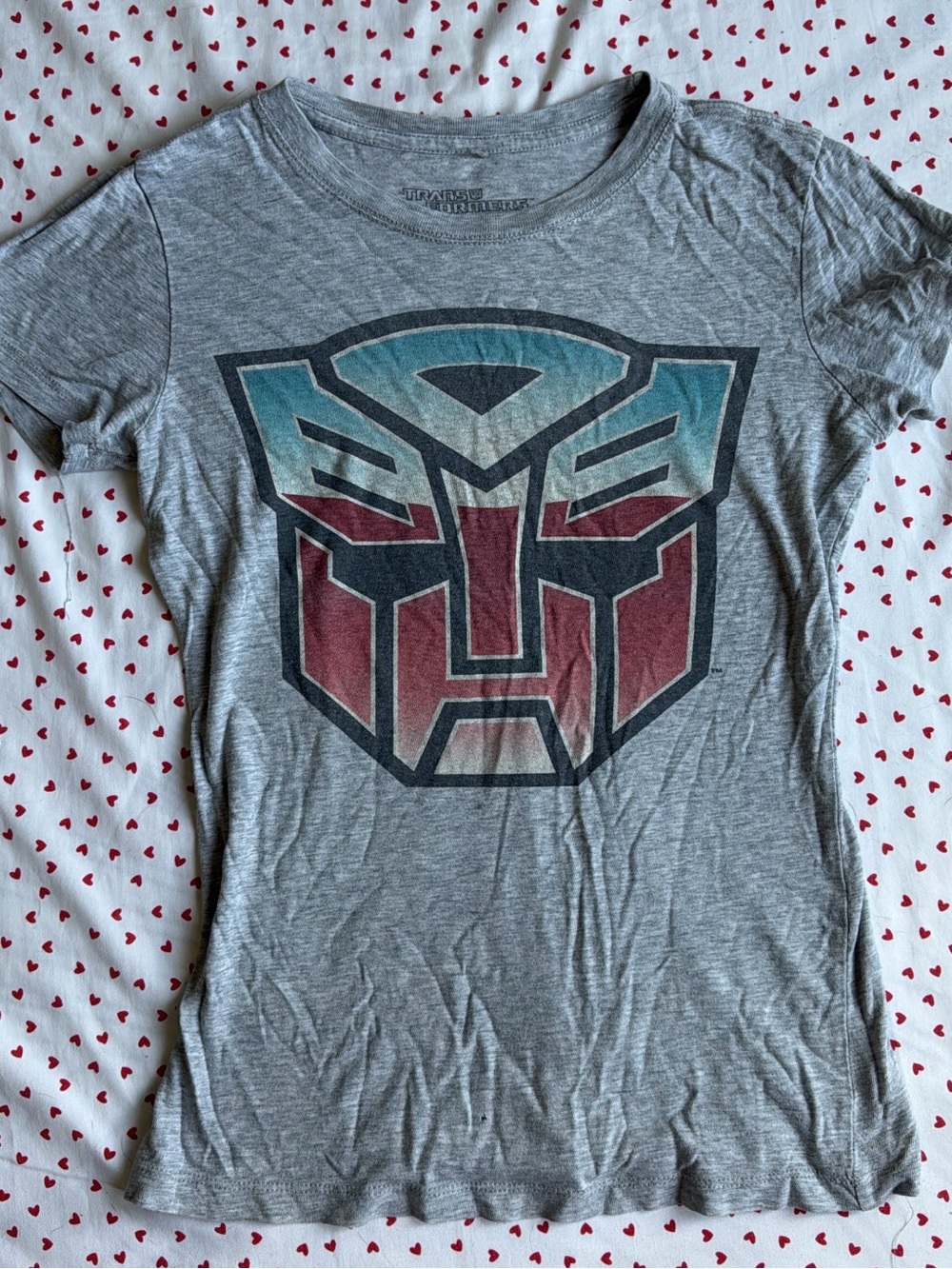 Transformers Graphic Tee - Gray Short Sleeve